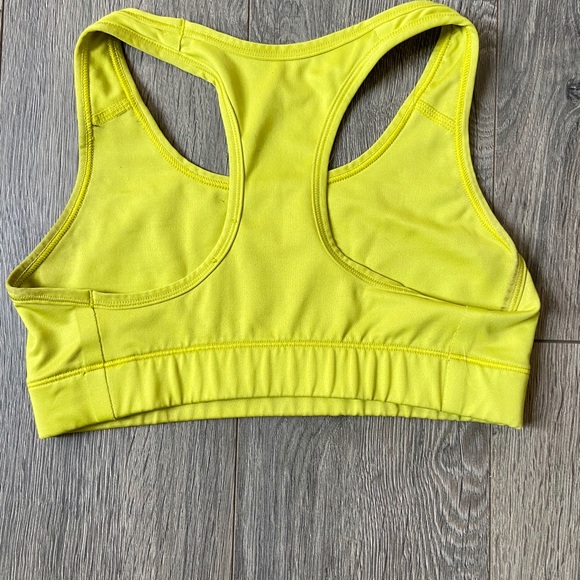 Nike Dri-Fit sports bra lime green - Picture 2 of 2